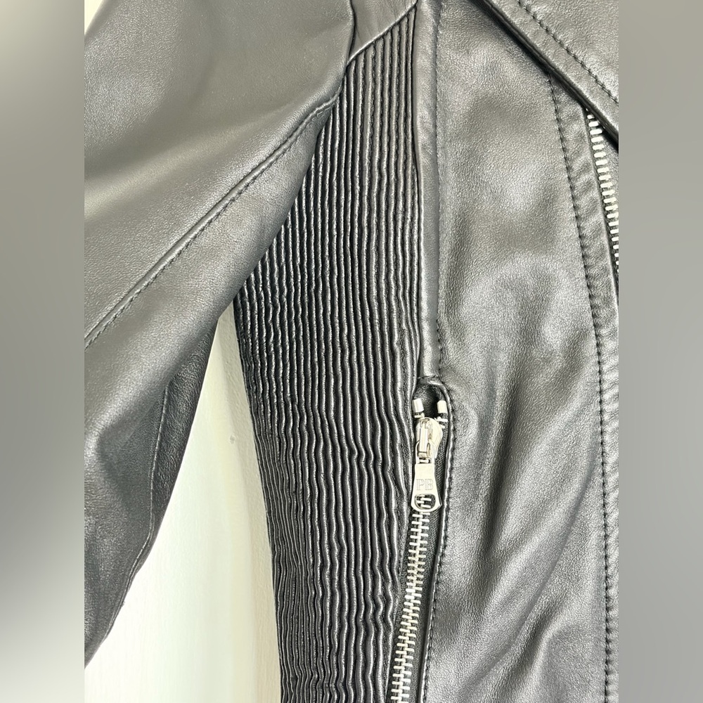 Pierre Balmain Leather Biker Jacket - Picture 4 of 15